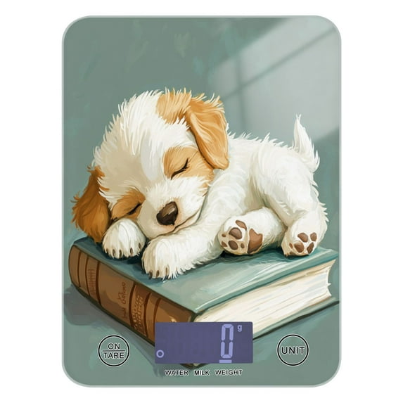 Food Scale Small Food Scale Kitchen Scale Kitchen Electronic Scale Multifunctional Digital Kitchen Scale Baking and Cooking Scale Book Dog
