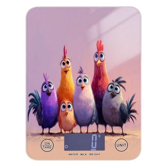 Food Scale Small Food Scale Kitchen Scale Kitchen Electronic Scale Multifunctional Digital Kitchen Scale Baking and Cooking Scale Cartoon Chick Group