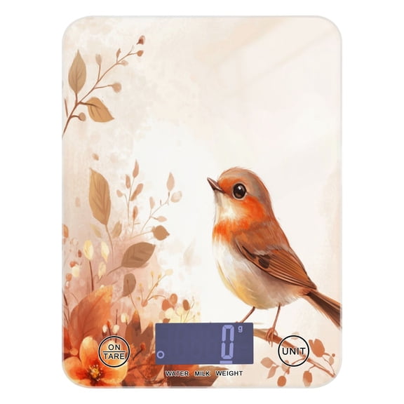 Food Scale Small Food Scale Kitchen Scale Kitchen Electronic Scale Multifunctional Digital Kitchen Scale Baking and Cooking Scale Cartoon Orange Bird