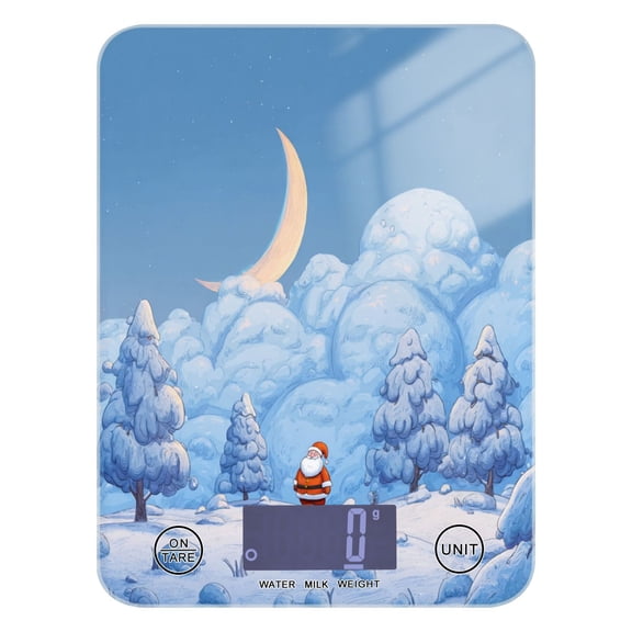 Food Scale Small Food Scale Kitchen Scale Kitchen Electronic Scale Multifunctional Digital Kitchen Scale Baking and Cooking Scale Christmas Forest
