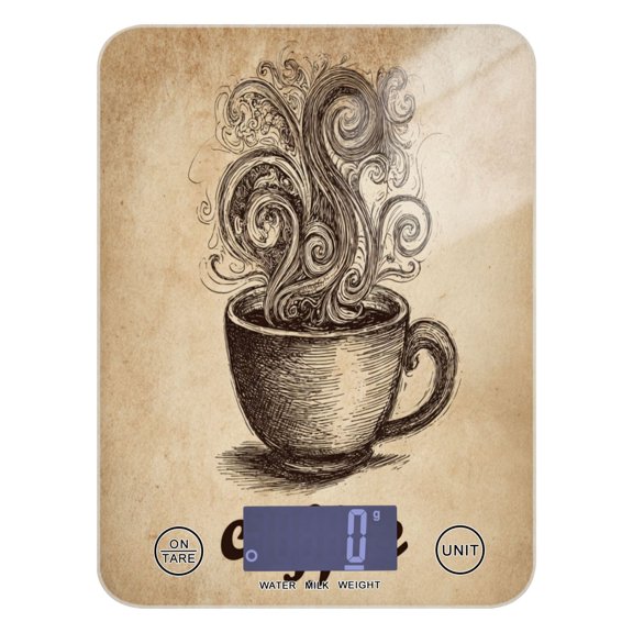 Food Scale Small Food Scale Kitchen Scale Kitchen Electronic Scale Multifunctional Digital Kitchen Scale Baking and Cooking Scale Coffee Cup Art