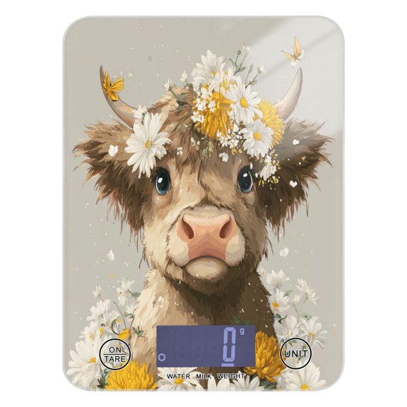 Food Scale Small Food Scale Kitchen Scale Kitchen Electronic Scale Multifunctional Digital Kitchen Scale Baking and Cooking Scale Flowers and Cattle
