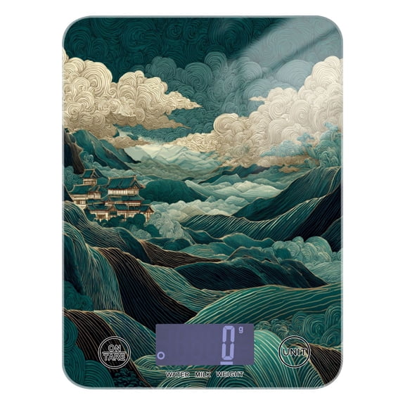 Food Scale Small Food Scale Kitchen Scale Kitchen Electronic Scale Multifunctional Digital Kitchen Scale Baking and Cooking Scale Green Mountains