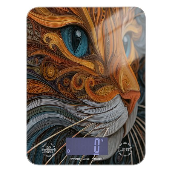 Food Scale Small Food Scale Kitchen Scale Kitchen Electronic Scale Multifunctional Digital Kitchen Scale Baking and Cooking Scale Orange Cat
