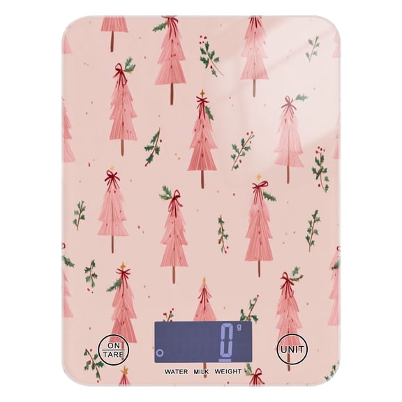 Food Scale Small Food Scale Kitchen Scale Kitchen Electronic Scale Multifunctional Digital Kitchen Scale Baking and Cooking Scale Pink Christmas Tree