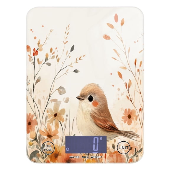 Food Scale Small Food Scale Kitchen Scale Kitchen Electronic Scale Multifunctional Digital Kitchen Scale Baking and Cooking Scale Pretty Orange Bird