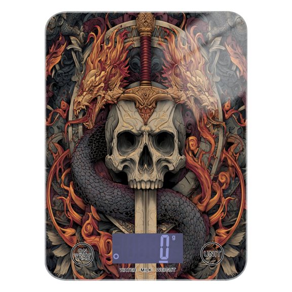 Food Scale Small Food Scale Kitchen Scale Kitchen Electronic Scale Multifunctional Digital Kitchen Scale Baking and Cooking Scale Sword Skeleton