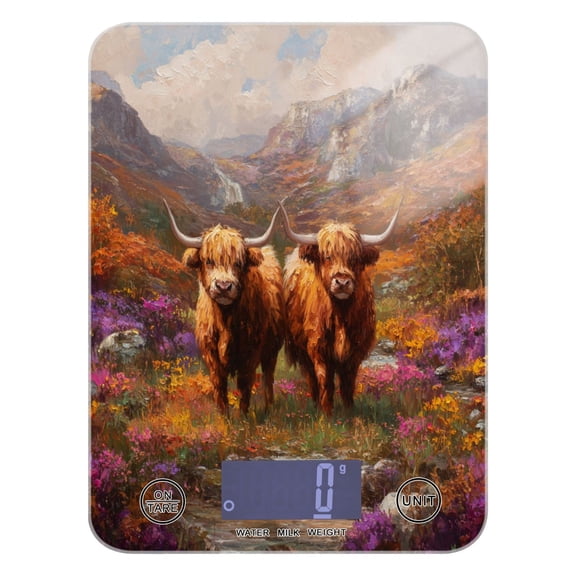 Food Scale Small Food Scale Kitchen Scale Kitchen Electronic Scale Multifunctional Digital Kitchen Scale Baking and Cooking Scale Two Cute Cattle