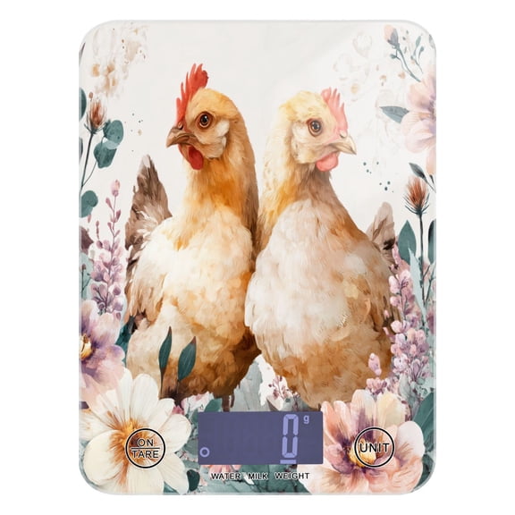 Food Scale Small Food Scale Kitchen Scale Kitchen Electronic Scale Multifunctional Digital Kitchen Scale Baking and Cooking Scale Two Cute Chickens