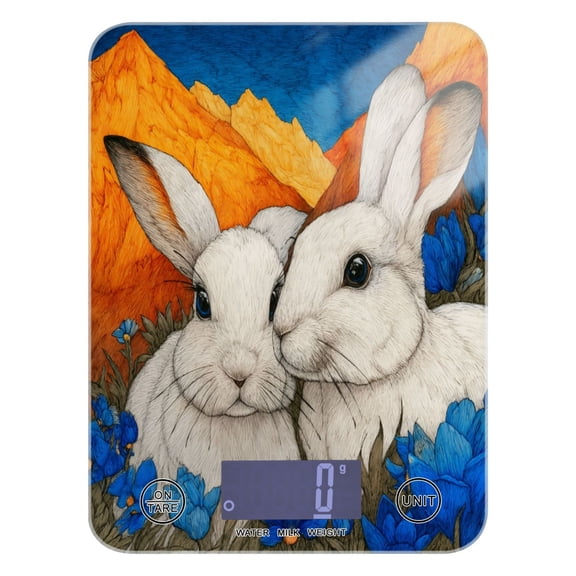 Food Scale Small Food Scale Kitchen Scale Kitchen Electronic Scale Multifunctional Digital Kitchen Scale Baking and Cooking Scale Two Little Rabbits