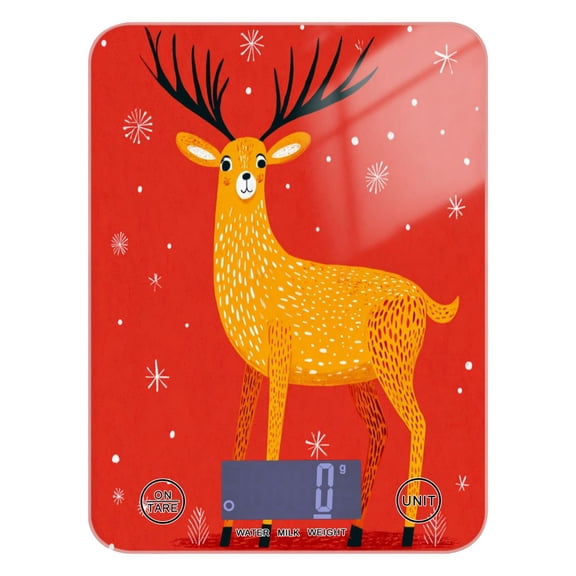 Food Scale Small Food Scale Kitchen Scale Kitchen Electronic Scale Multifunctional Digital Kitchen Scale Baking and Cooking Scale Warm Christmas Deer