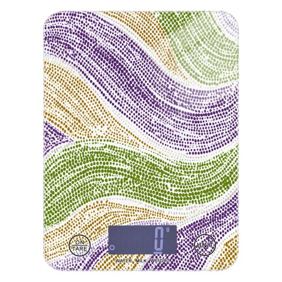 Food Scale Small Food Scale Kitchen Scale Kitchen Electronic Scale Multifunctional Digital Kitchen Scale Baking and Cooking Scale Wave Color Pattern