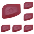 thumbnail image 1 of Food Scraper, Dish Scraper Sturdy Scraper Kitchen Tool, Pan Scraper, 6 PCS Plastic Food Scraper, Pot Scraper Non Scratch for Cast Iron Cleaning, Pot and Pan Cleaning Kitchen Scrapers（Red）, 1 of 9