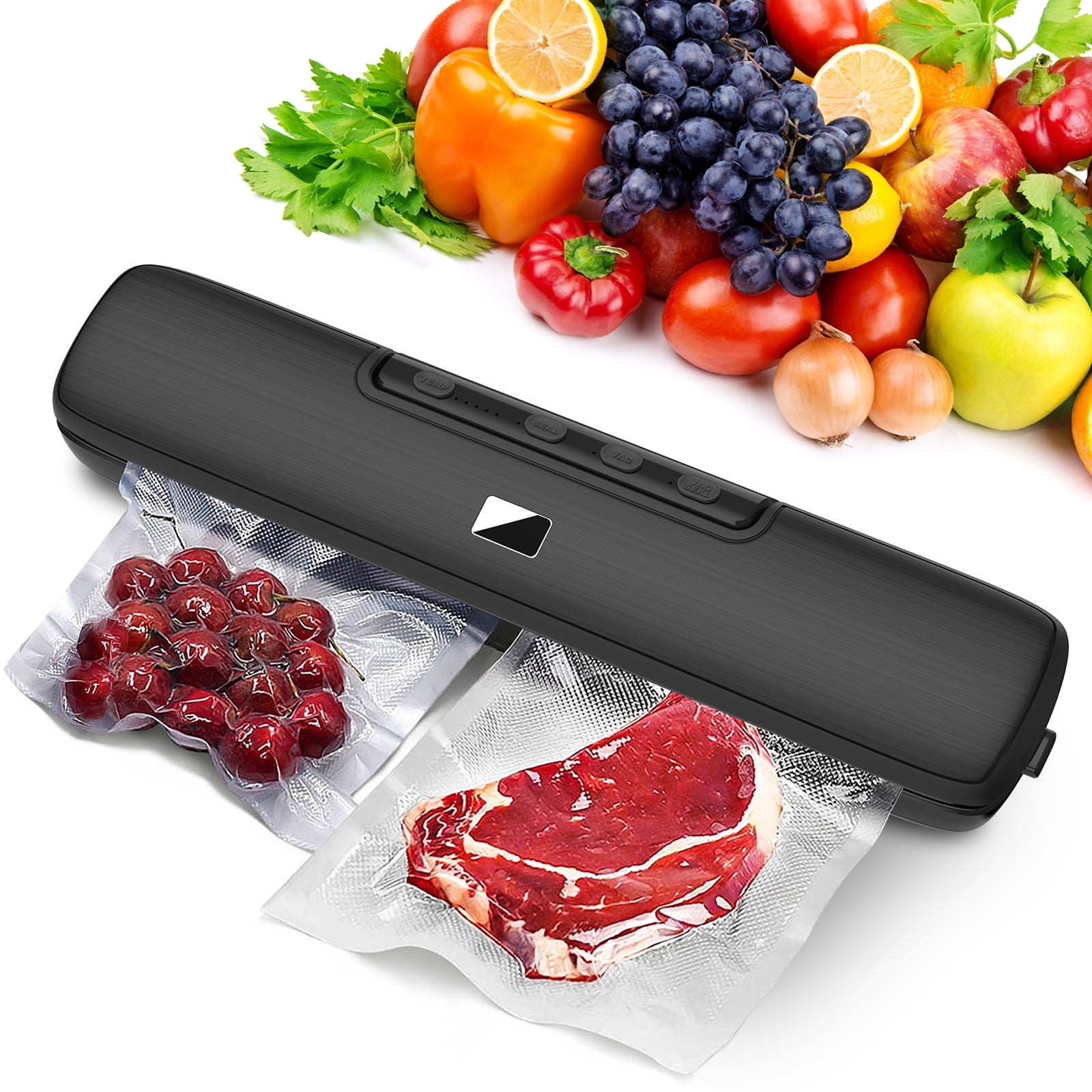Vacuum Sealer Machine with 55 Count 8x12 Food Sealers Bags and 8*79'  Vacuum Sealer Roll, Inkbird Automatic Vacuum Sealers Machine with Built-in