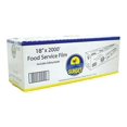 Food Service Film 18 Inch x 2000 Feet With Safety Blade to Cut Plastic