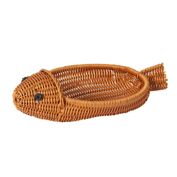 Food Serving Vegetables Basket, Rattan Storage Basket with Animal Shape, Wicker Bin for Home Organizer, Woven Basket for Vegetable Storage, Decorative Animal Basket, Imitation Rattan Basket