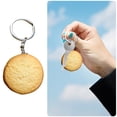 thumbnail image 1 of Food Shaped Keychain Cookie Toy Model Keyring Cute Pendant Gift, 1 of 8