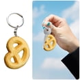 thumbnail image 1 of Food Shaped Keychain Cookie Toy Model Keyring Cute Pendant Gift, 1 of 8