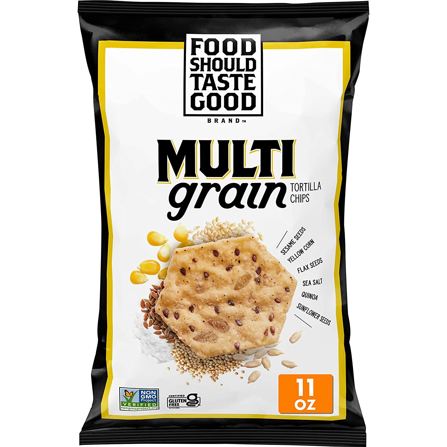 Food Should Taste Good Multigrain Tortilla Chips, 11 oz (Pack - 12)