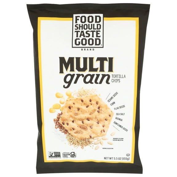 Food Should Taste Good Multigrain Tortilla Chips 5.5 oz (Pack of 12)