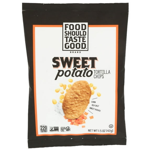 Food Should Taste Good Sweet Potato Tortilla Chips 1.5 oz (Pack of 24)