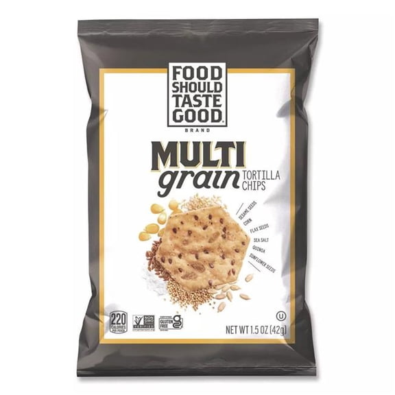 FOOD SHOULD TASTE GOOD MULTI GRAIN TORTILLA CHIP, 1.5OZ