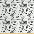thumbnail image 1 of Ambesonne Food Fabric by the Yard Upholstery, Cuisine Spices Forest Herbs, 5 Yards, Charcoal Grey and White, 1 of 4