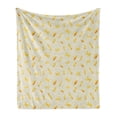 thumbnail image 1 of Food Soft Flannel Fleece Throw Blanket, Traditional Italian Cuisine Various Types of Pasta Repetition, Cozy Plush for Indoor and Outdoor Use, 50" x 70", Mustard Pale Vermilion, by Ambesonne, 1 of 6