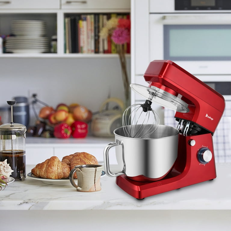 Seedeem Stand Mixer, 6Qt Electric Food Mixer, 660W 6-Speeds Tilt-Head Dough  Mixers with Dishwasher-Safe Dough Hook, Wire Whip & Beater for Daily Use