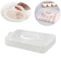 Food Storage 1/2/3 Layer Plastic Egg Cartons That Hold 24/48/72 Eggs Deviled Egg Trays With Handles And Lids Suitable For Refrigerators Kitchens And Easter Parties Keeping Eggs Fresh.