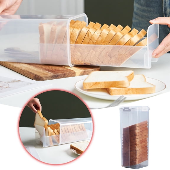 Food Storage 2 - Bread And Storage Crisper Airtight Jar For Bread Storage And Distribution, 33x11.4cm, Black