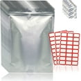 thumbnail image 1 of Food Storage Bags – 25 Count 1-Gallon 13mil Aluminum Foil Packaging Mylar Bags – Heat Sealable Bags for Packaging Food, Candy, Sugar, Snacks and Herbs – Smell Proof Stand Up Sealed Bags, 1 of 5