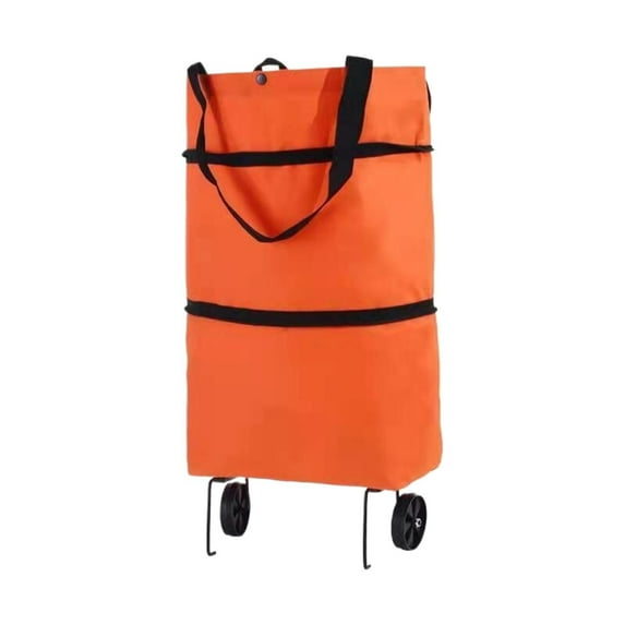 Food Storage Bags Foldable Trolley Bag With Wheels Foldable Shopping Bag Portable Shopping Cart Reusable Shopping Bag Grocery Bag With Wheels Shopping Trolley Bag, Kitchen Face & Storage Bags