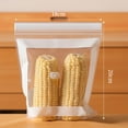 thumbnail image 1 of Food Storage Bags Plastic Reusable Sealable Freezer Bags 15 In Each Box For Kitchen Fresh Keeping Produce Vegetables Fruits Refrigerator Storage Durable Leak Proof Design Food Storage 20X18cm, 1 of 6
