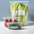 thumbnail image 1 of Food Storage Bags Ziplock Pouches, Airtight Resealable Food Grade Kitchen Organizer for Freshness Locking and Clutter Reduction, Topliu, 1 of 9