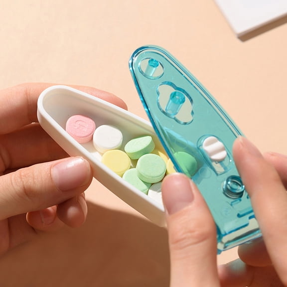 Food Storage For Blister Packs Portable Blister Pack Opener For Elderly Disabled & Weak Hands Easy Extractor & Travel Organizer (2 Styles) B - One Size