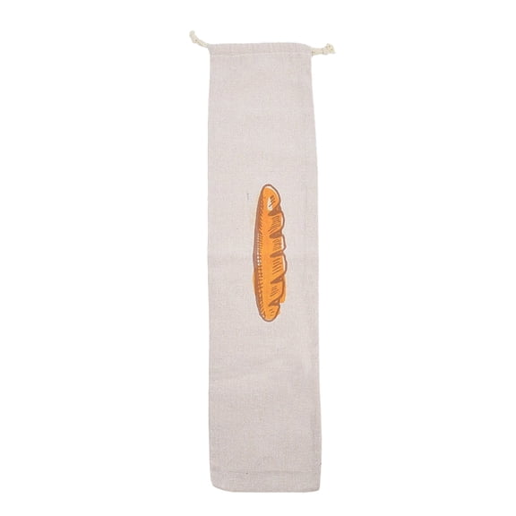 Food Storage Bread Bag with Wide-Mouth Opening, Tight Seal, Reusable Linen Material, Keeps Baked Goods Fresh, Suitable for Countertop, Pantry, or Caf Display, Size 64cm, Easy Clean.