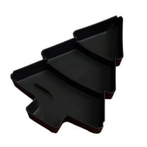 Food Storage Christmas Tree Trunk Fruit Plate Shaped Platter Divided Serving Tray Ideal for Holiday Gatherings and Festive Celebrations