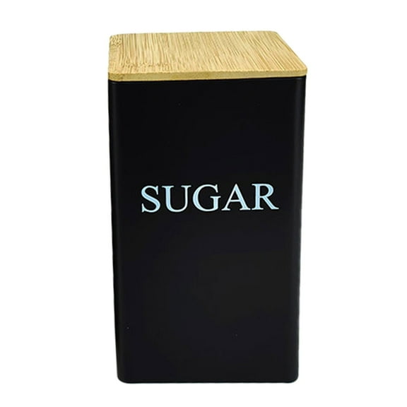 Food Storage Coffee Tea Container Metal Kitchen Canister Airtight Lids Jars for Kitchen Counter Farmhouse Style Home Organization