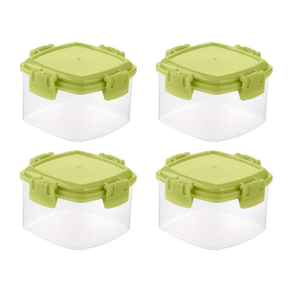 Food Storage Square Seasoning Bottle Set Transparent Leakproof Kitchen Storage for Ideal for Picnics and Pantry Organization