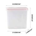 thumbnail image 1 of Food Storage Container, Airtight Container with Lid, Cereal Container, Storage Bin for Pasta, Flour, Sugar, Reusable Meal Prep Container, Dry Food Canisters for Kitchen Pantry Organization, 1 of 2