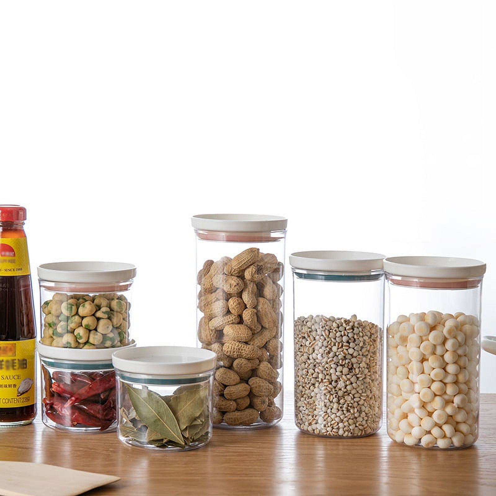 WOXINDA Plastic Bottles Seasoning Container Storage Jar Pot With Lid For  Condiment Ketchup Honey Vinegar
