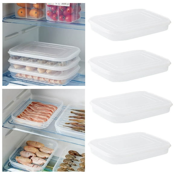 Food Storage Container Japanese Soft Lid Non Stick Bottom Fish Preservation and Refrigerator Sealed Freezer Seafood Storage Solution