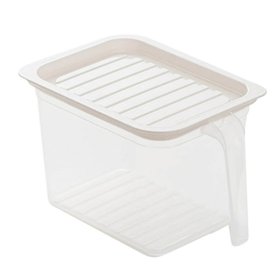 Food Storage Container, Kadlawus Food Storage Container, Small Clear Airtight Cereal Bin with Handle and Lid, Kitchen Pantry Organizer for Flour, Rice, Snacks and Dry Food, Stackable and Sealed