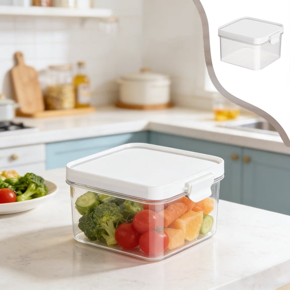 Food Storage Container,Portable Transparent Sealed Cereal Box with Lid,Stackable Designs Large Capacity Dried Goods Storage Box,Ideal for Storing Snack,Grains and Coffee Beans