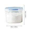 thumbnail image 1 of Food Storage Container,Round Clear Food Container with Lid,Kitchen Storage Box,Plastic Clear Dry Food Storage Bin,Large Airtight Food Storage Jars for Sugar,Flour,Cereal,Rice,BPA-Free(600ML), 1 of 8