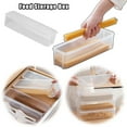 thumbnail image 1 of Food Storage Container with Lid — Transparent Rectangular Fresh Keeping for Pasta Refrigerator Cabinet Organization Clear Food, 1 of 5
