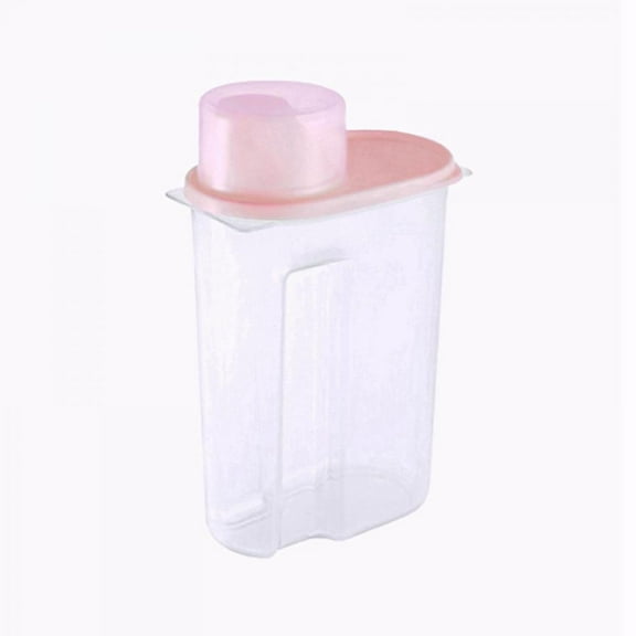 Food Storage Container with Pour Lid, Kitchen Food Sealed Jar, Rice, Corn, Cereal Keeper, Airtight Design + Measuring Cup + Pour Spout