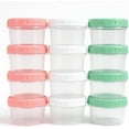 thumbnail image 1 of Food Storage Containers, 12 Pack 4 oz Freezer Storage Containers with Twist Top Lids, Leakproof, BPA Free, Microwave & Dishwasher Safe Takeout Container - Ideal for Soup and More, 1 of 9
