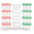 thumbnail image 1 of Food Storage Containers - 12 Pack 5.4 oz Freezer Storage Containers with Twist Top Lids, Leakproof, BPA Free, Microwave & Dishwasher Safe Takeout Container - Ideal for Soup and More, 1 of 7